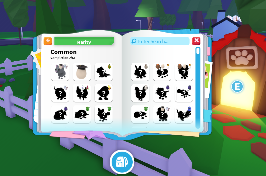 Adopt Me pet rarity tiers shown in-game